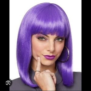 Spirit Halloween Fashion Pageboy Wig in Vibrant Purple
